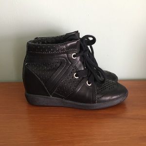 Isabel Marant Black Bobby Wedge